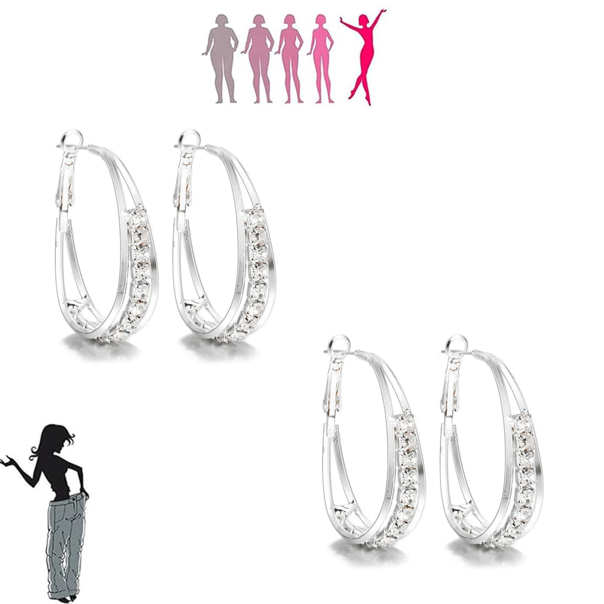 LIU JUN Lymphvity hoop earrings in silver shine for everyday wear