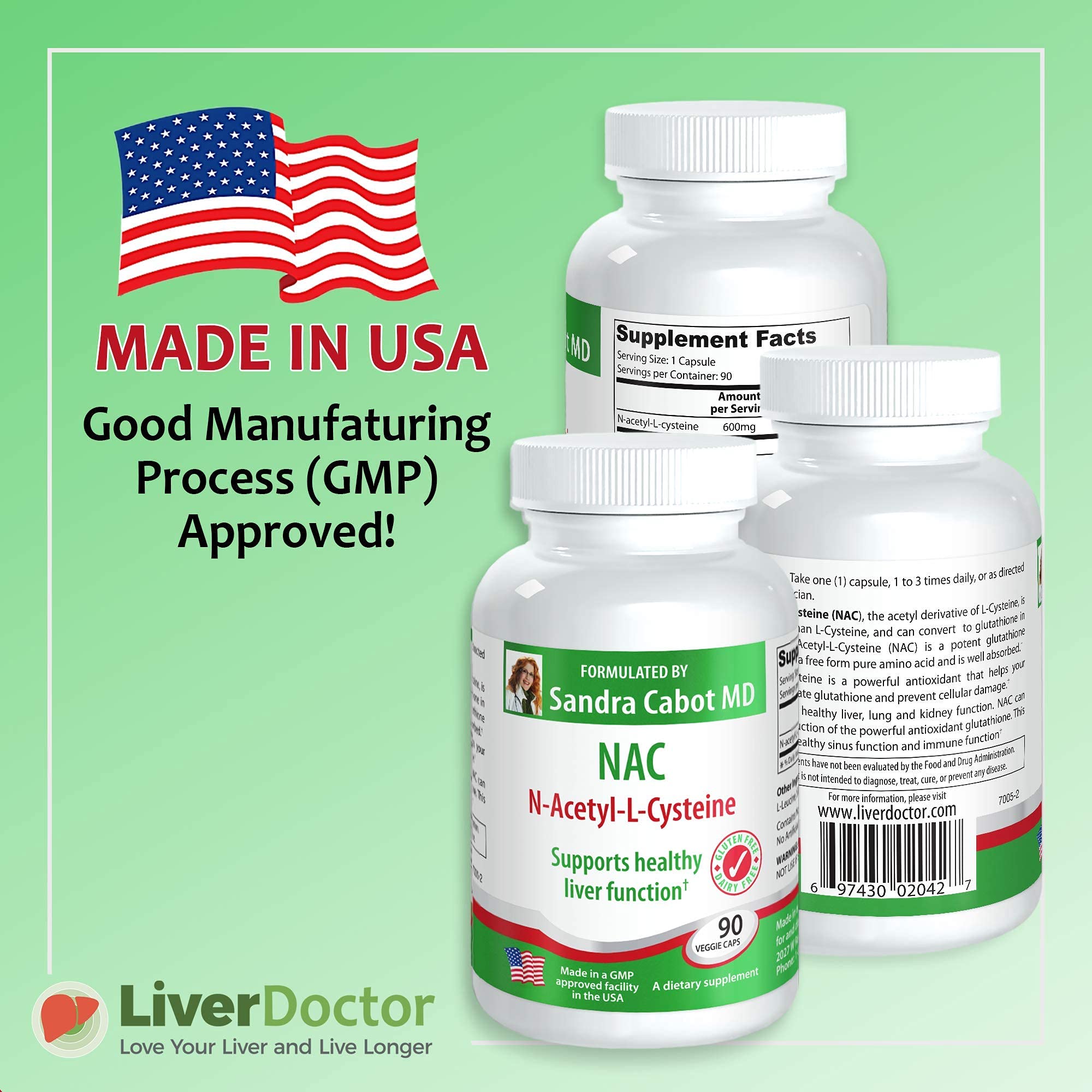 Livatone NAC 600 mg capsules pack showing easy daily supplement routine