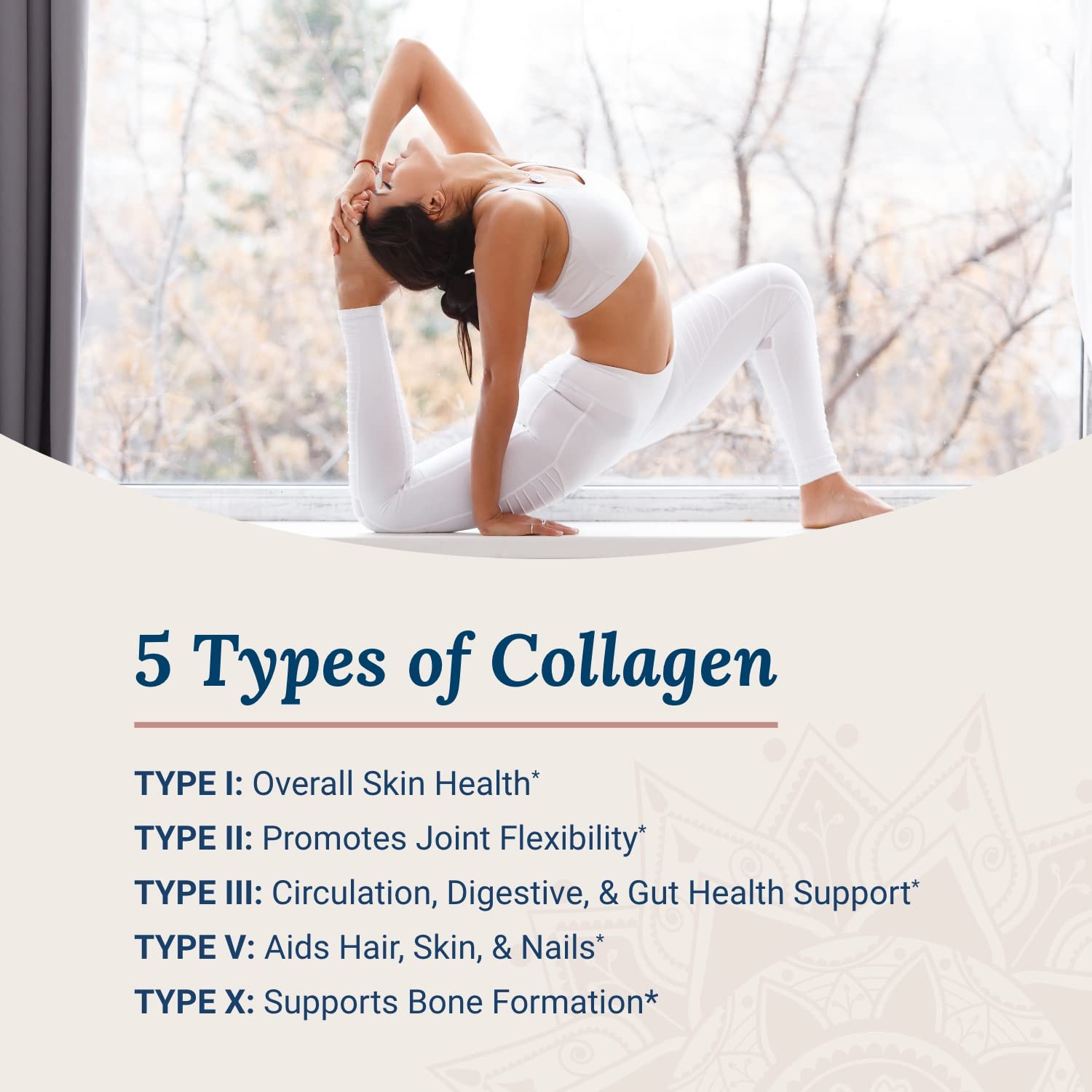 Live Conscious Beyond Collagen bottle highlights biotin and vitamin C for healthier skin and nails.