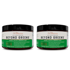 Live Conscious Beyond Greens Matcha canister with label, supports immune energy.