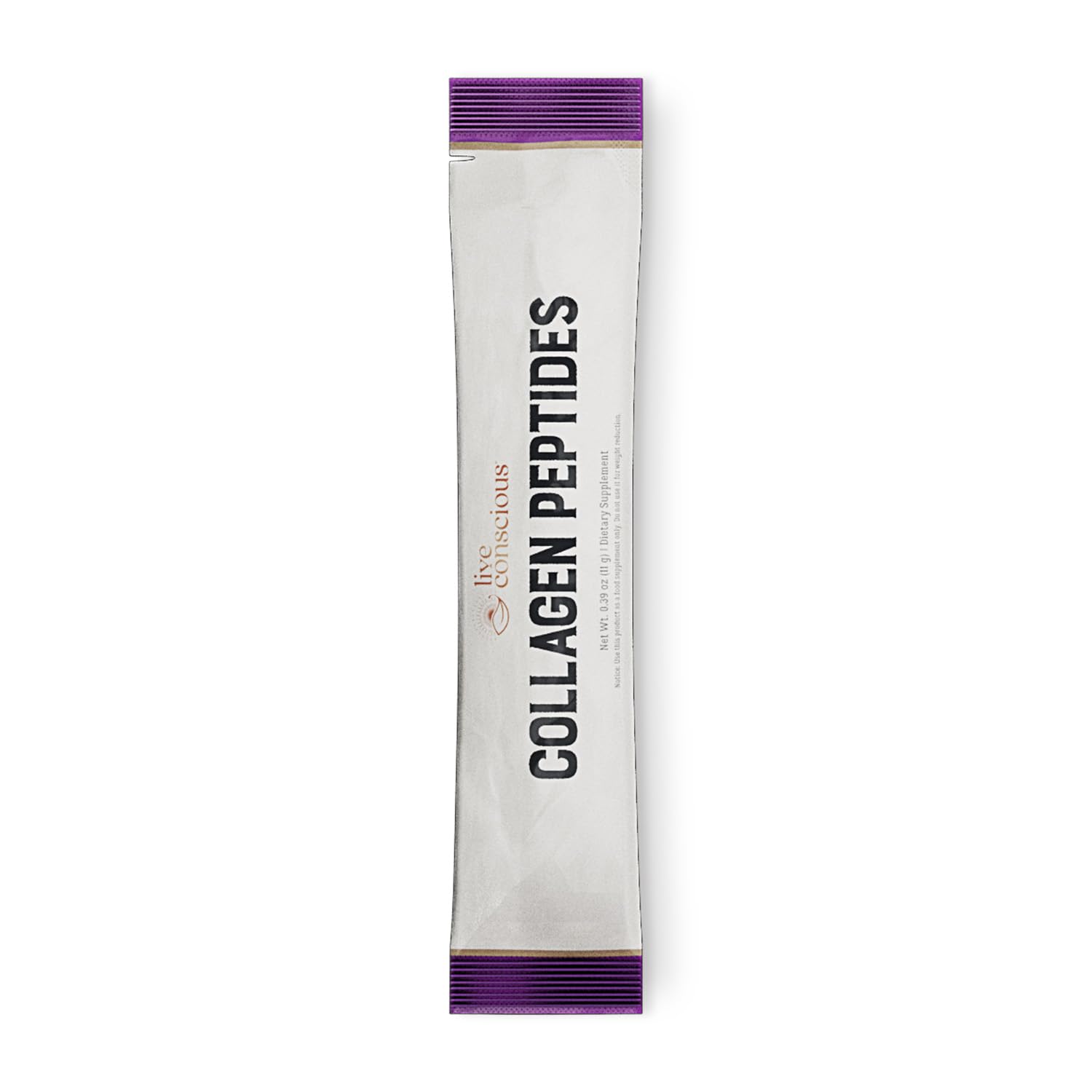 Live Conscious collagen sourced from grass-fed origins with quality focus.