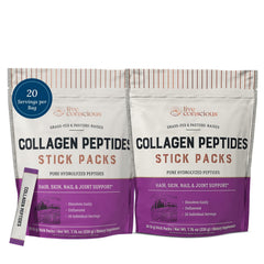 Live Conscious collagen peptides unflavored packets for easy daily mixing.