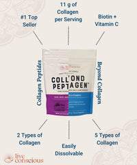 Close-up of collagen powder texture ideal for smooth mixing