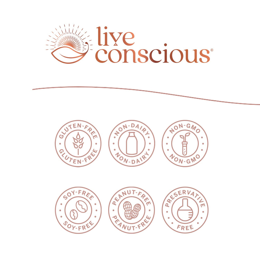 Live Conscious KrillWell astaxanthin detail shows antioxidant ingredient benefits.
