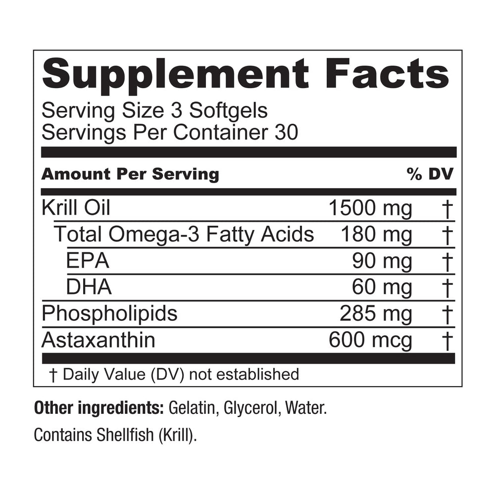 Live Conscious KrillWell brain cognition boost with astaxanthin.