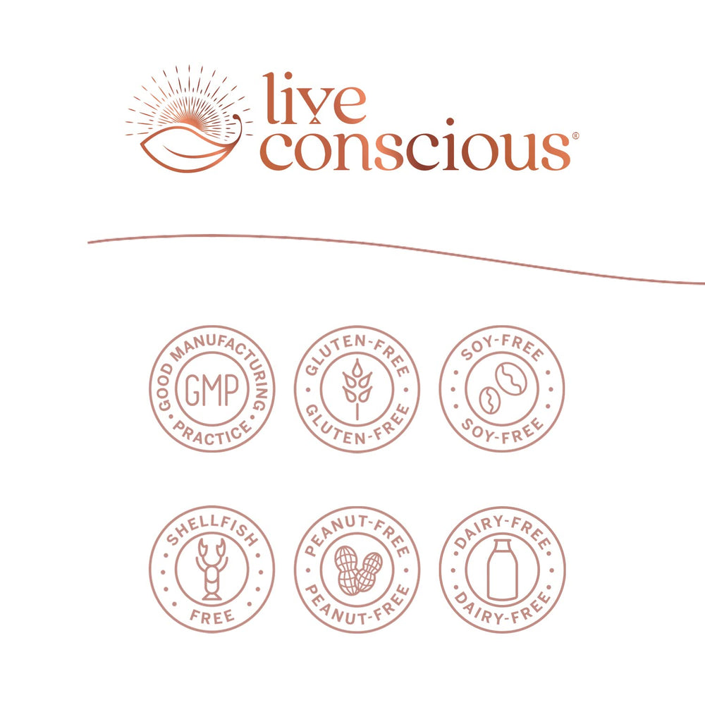 Closeup of LiverWell capsules from Live Conscious for easy daily supplementation