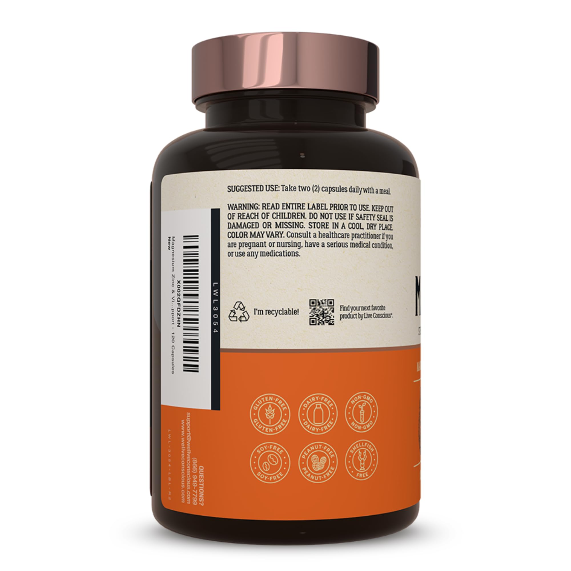 Live Conscious MagWell packaging box on a clean shelf.