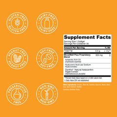 MoveWell Plus packaging shows omega-3s and astaxanthin for recovery.
