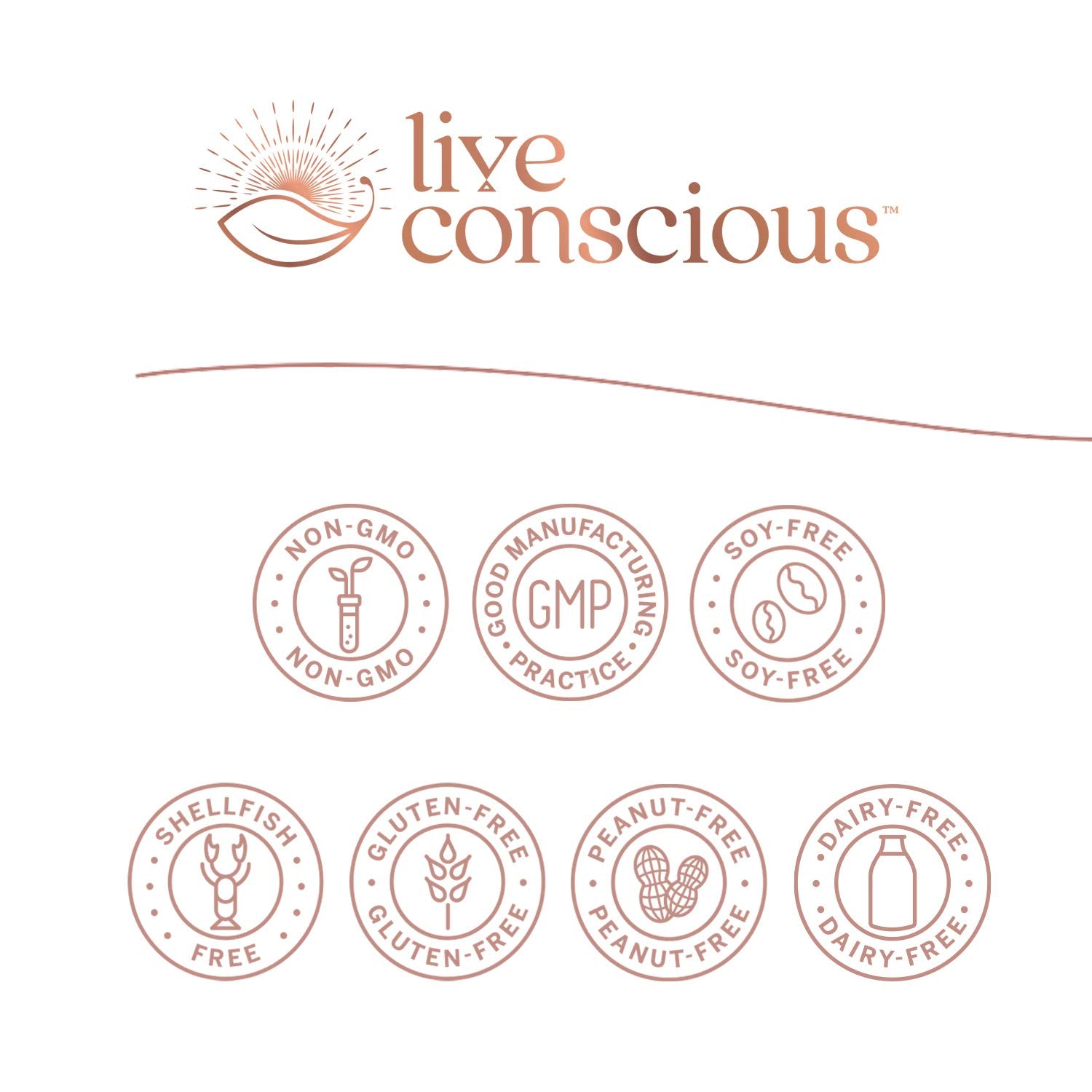 Live Conscious OmegaWell burpless softgels arranged to illustrate easy daily use.