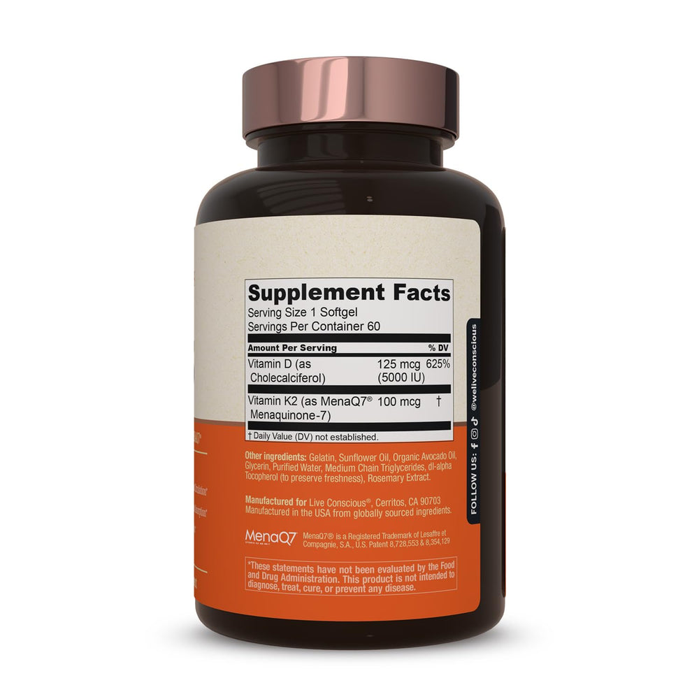 Live Conscious bottle held in hand promoting easy daily supplementation