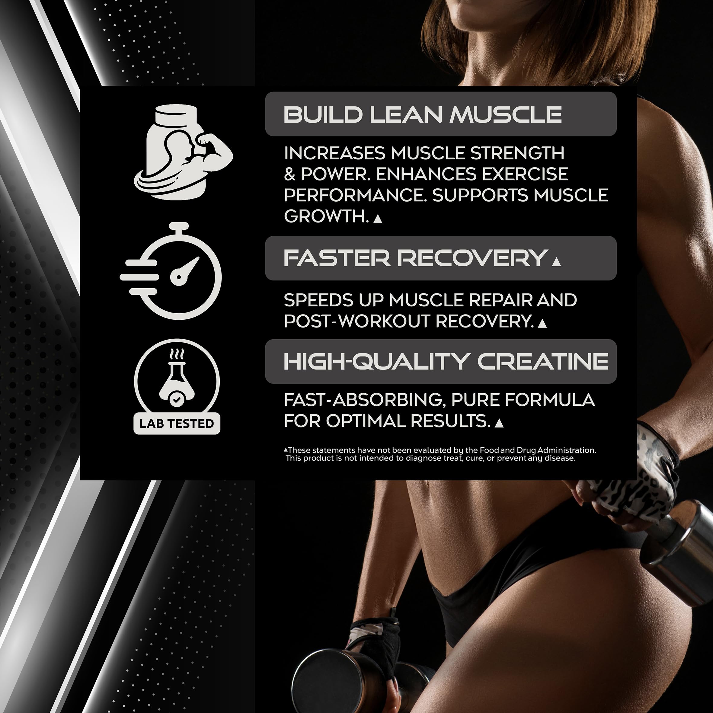 LIVE LGNDRY LABS creatine monohydrate powder dissolving in water for quick shake.