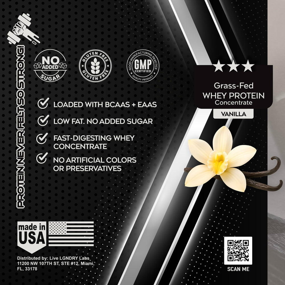 LIVE LGNDRY LABS NSF label signaling trusted sport-grade purity