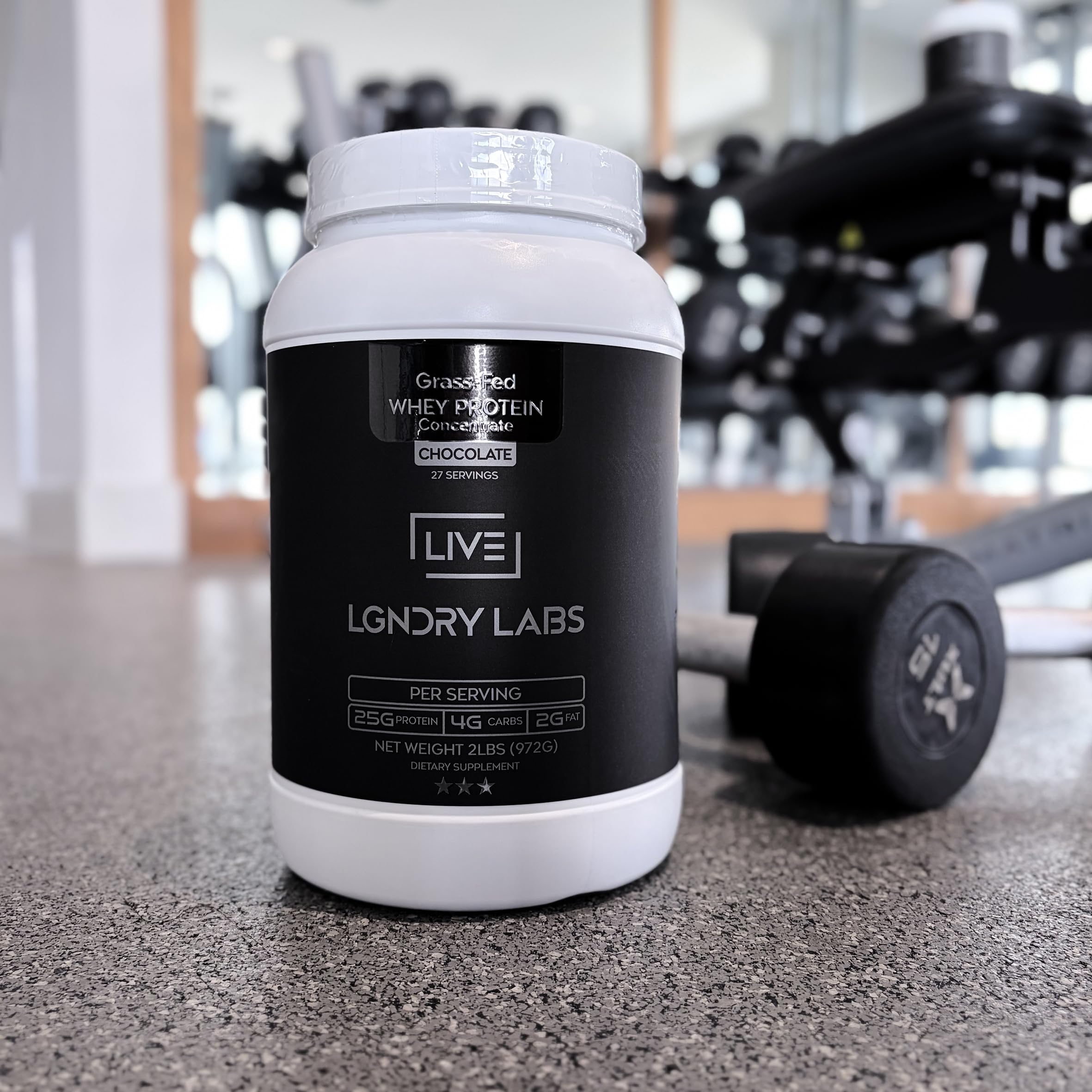 LIVE LGNDRY LABS NSF Certified for Sport badge on bottle.