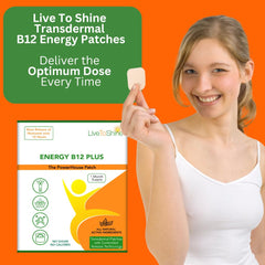 Patch on arm during morning routine for focus.