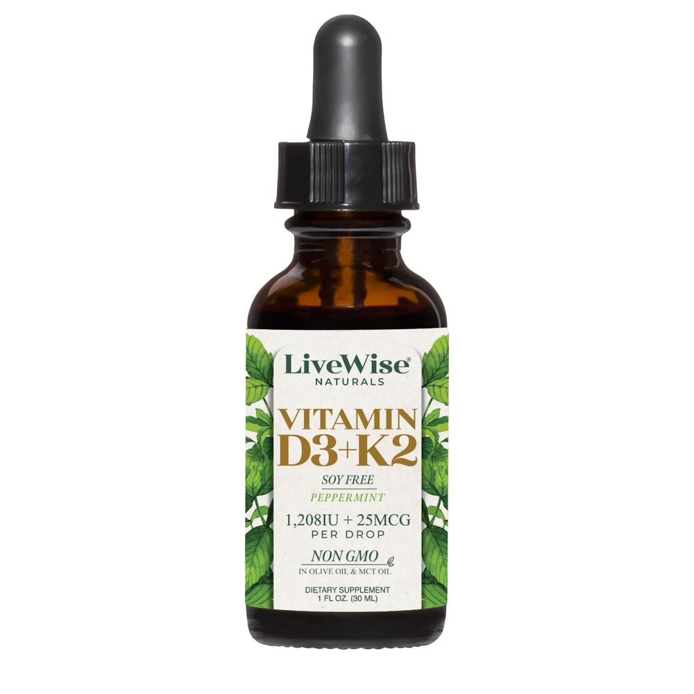 Live Wise Naturals peppermint infused drops with a clean administration feel