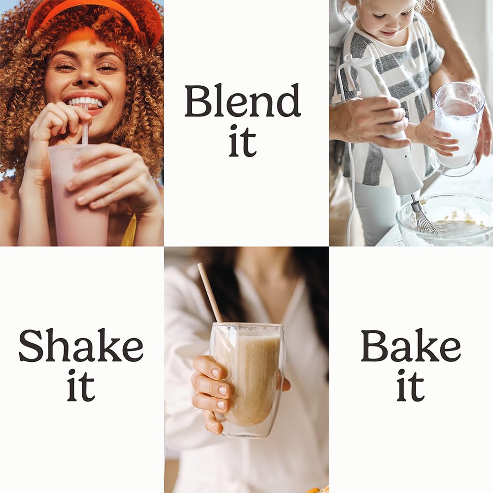 Ingredients panel of NutriMatch Vanilla showing seven plant proteins blend