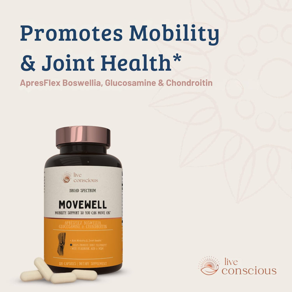 Ingredients scene features hyaluronic acid with glucosamine and chondroitin.