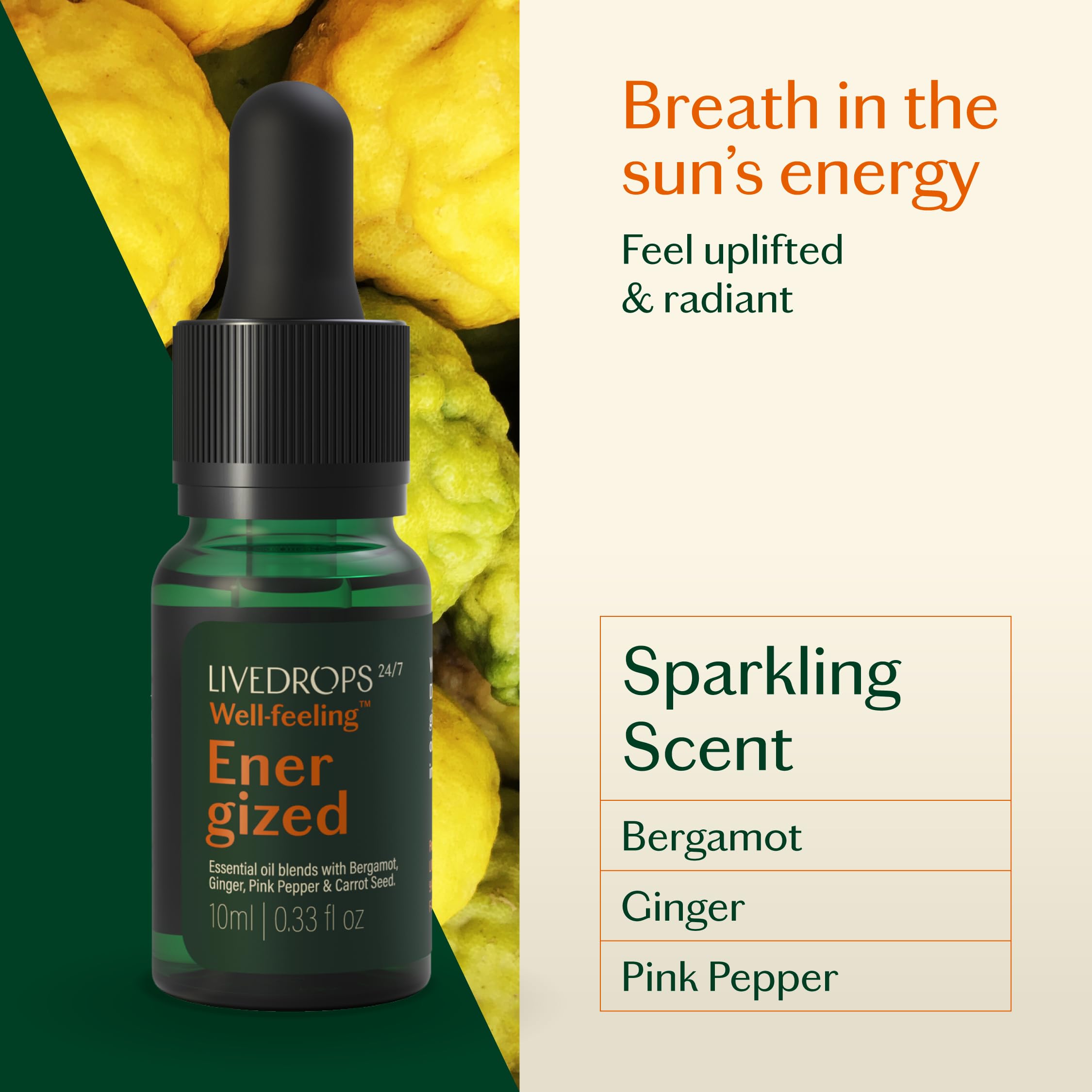 Livedrops Energized diffuser setup invites focus and a lively workspace.