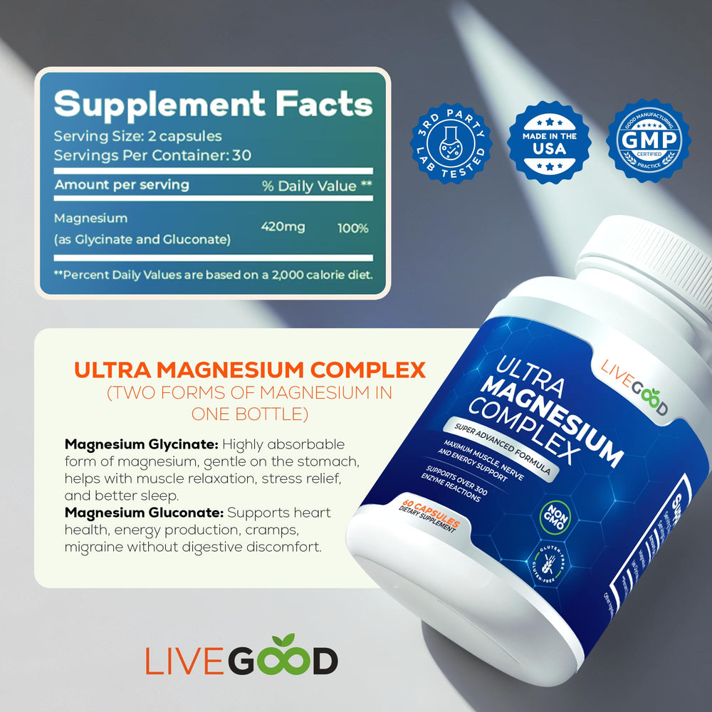LiveGood bottle beside athlete after workout illustrating recovery use.