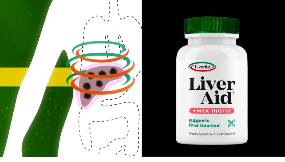 Liverite-bottle-cap-off shows easy access to capsules