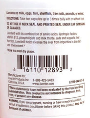 LIVERITE Liver Aid capsules close-up for daily wellness routine.