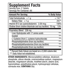 Close-up of Liverite Liver Aid tablets showing form for daily liver support.