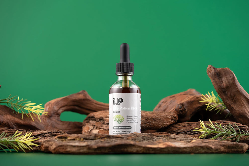 Lives Potions Life Potion No-3 Eureka label closeup with premium formula.