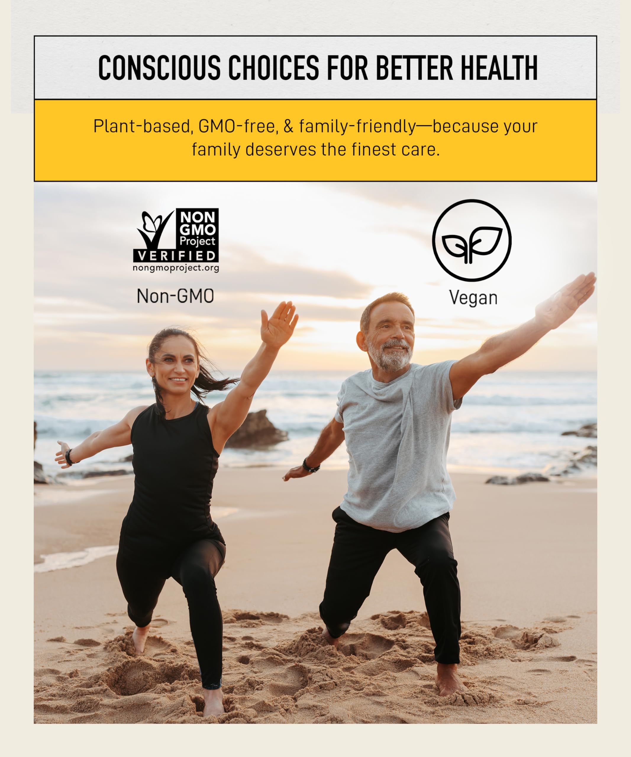 Living Alchemy dosing two capsules image illustrates simple daily intake
