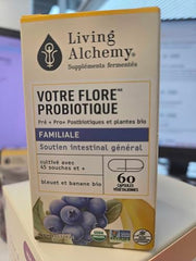 Living Alchemy Your Flora Probiotic Family capsules for convenient daily digestive support