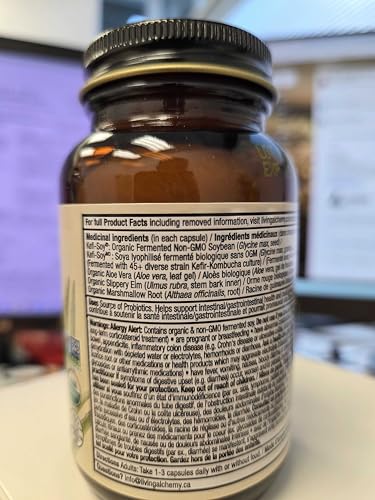 Living Alchemy Your Flora Terrain aloe vera and slippery elm close-up communicates gut support.
