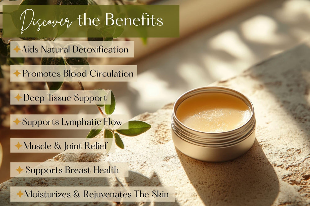 Living Farms silky-texture salve: smooth application for soothing massage sessions