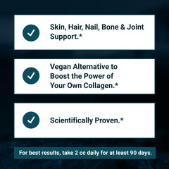 Living Silica ORGONO package shot emphasizes vegan, GMO-free formulation.