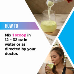 Livingood Daily Electrolytes Powder lemon lime in glass offers post-workout refreshment.