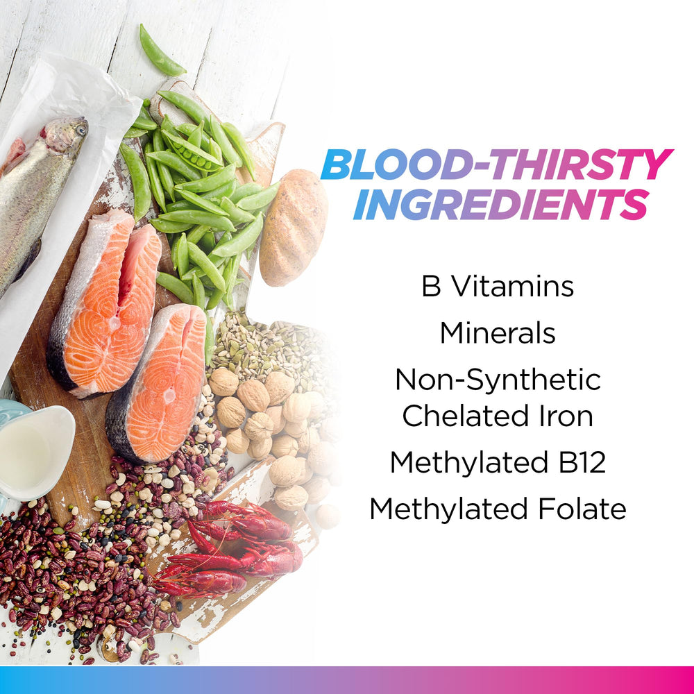 Livingood Daily iron supplement label close-up emphasizing vegan, gluten-free ingredients