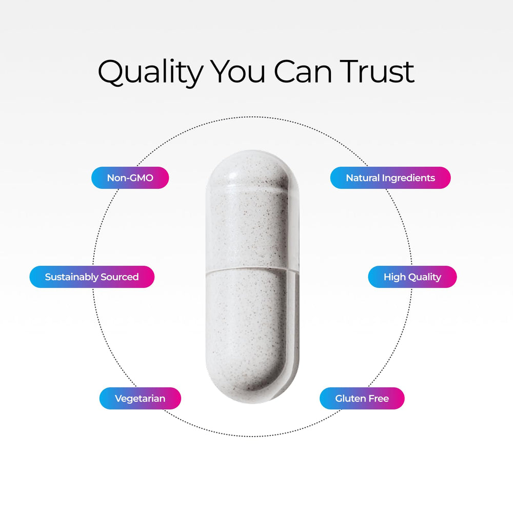 Livingood Daily probiotic blend capsules highlight gut-friendly support.