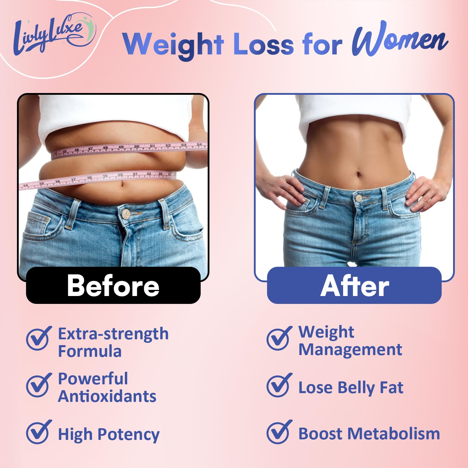 LivLyLuxe Collagen Burn measuring scoop illustrates precise daily serving.