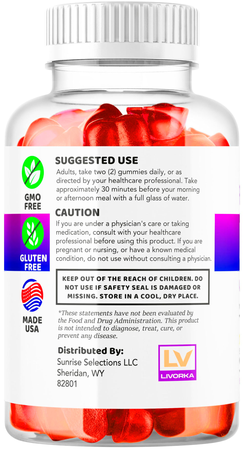 LIVORKA 3-month supply box signals long-term routine.