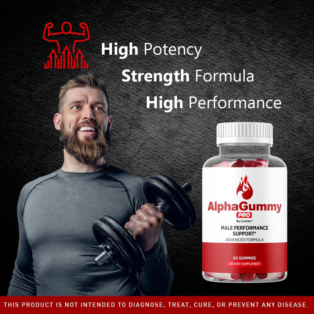 LIVORKA Alpha Gummy Pro for Men in hand ready for daily use