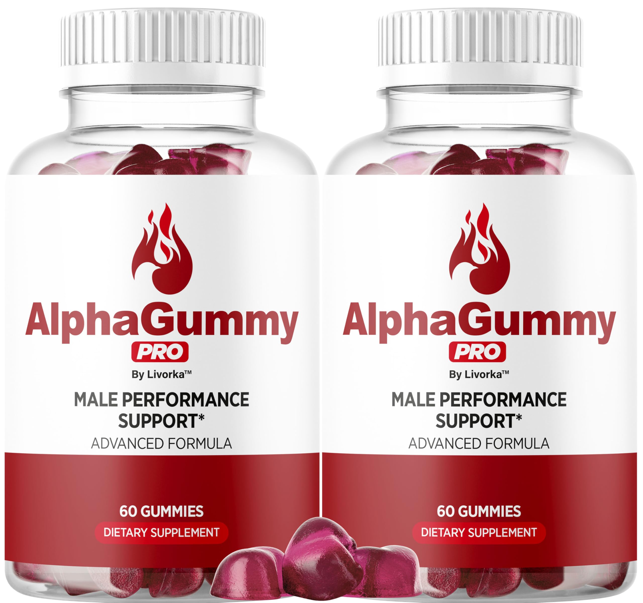 LIVORKA Alpha Gummy Pro for Men bottle on table highlighting energy and daily use