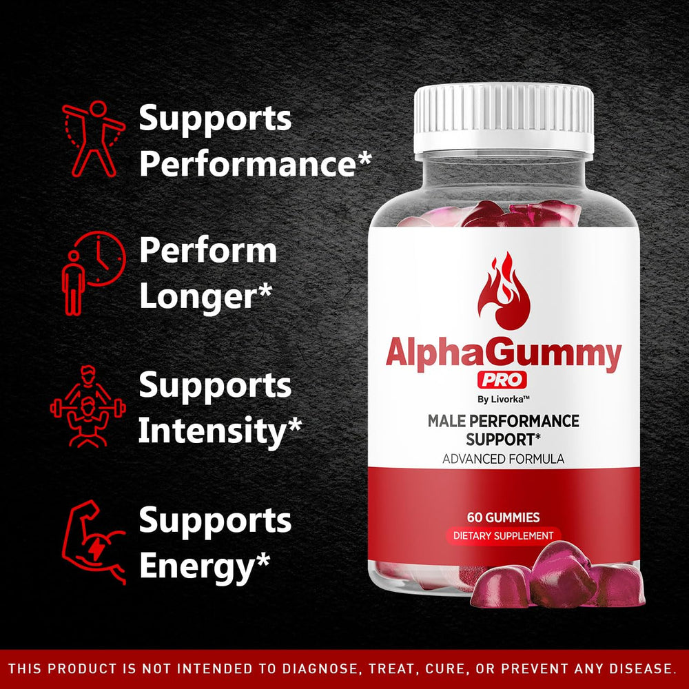 LIVORKA Alpha Gummy Pro for Men gummies on table for easy daily intake