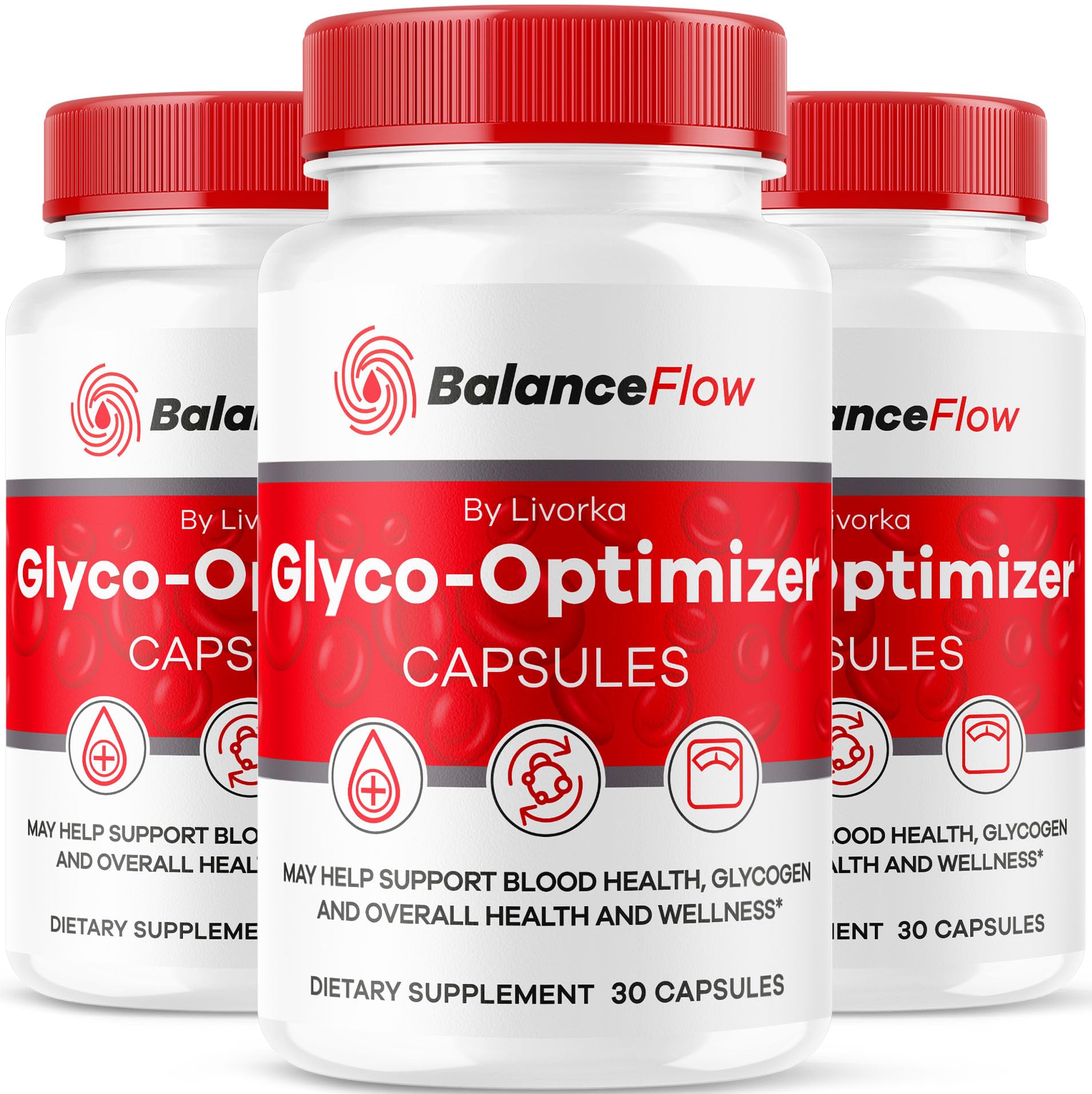Livorka Balance Flow Glyco Optimizer 3-pack bottle for daily balance