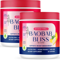 LIVORKA Baobab Bliss powder bottle for daily fiber boost