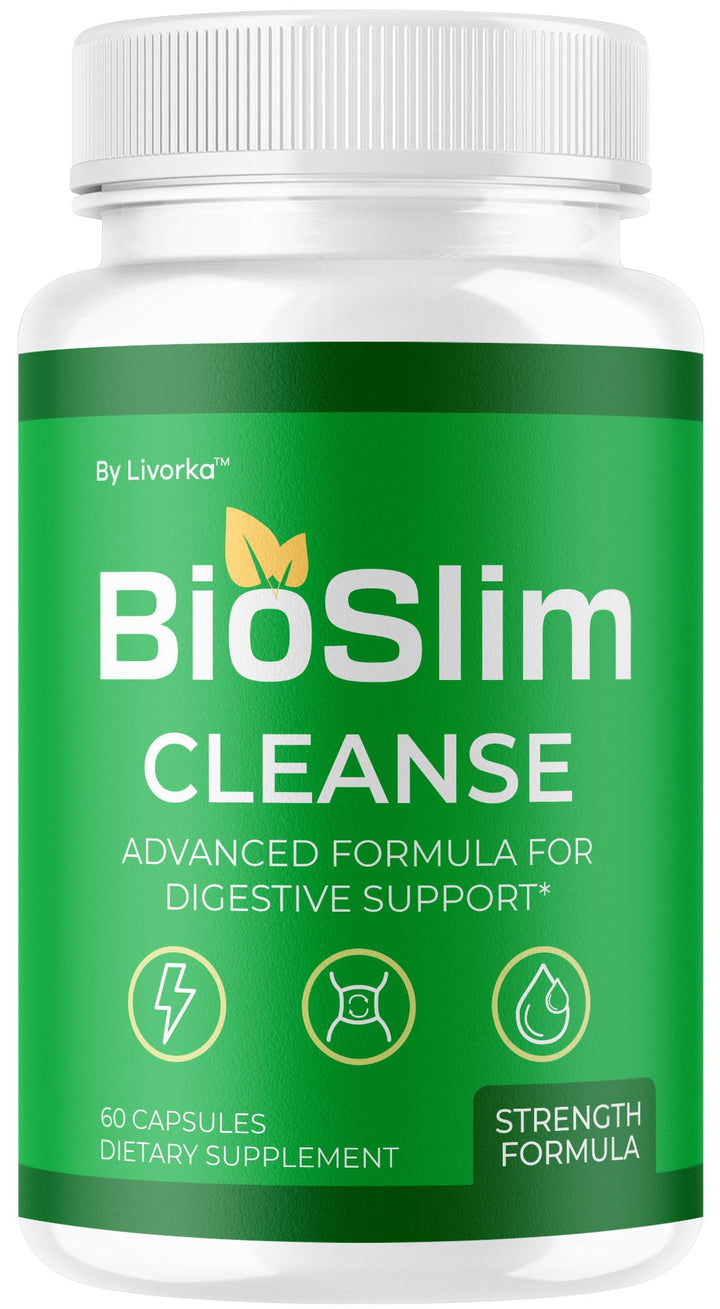 LIVORKA BioSlim Cleanse bottle, showcasing convenient daily digestive support on the go.