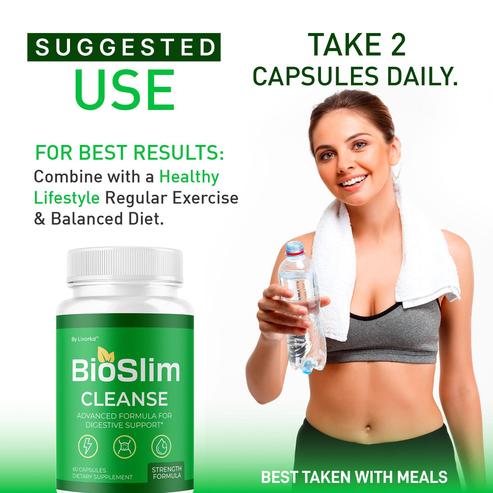 LIVORKA BioSlim Cleanse label detail shows ingredients at a glance.