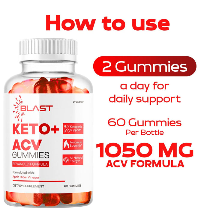 LIVORKA Blast Keto ACV Gummies closeup texture showcases chewy consistency.
