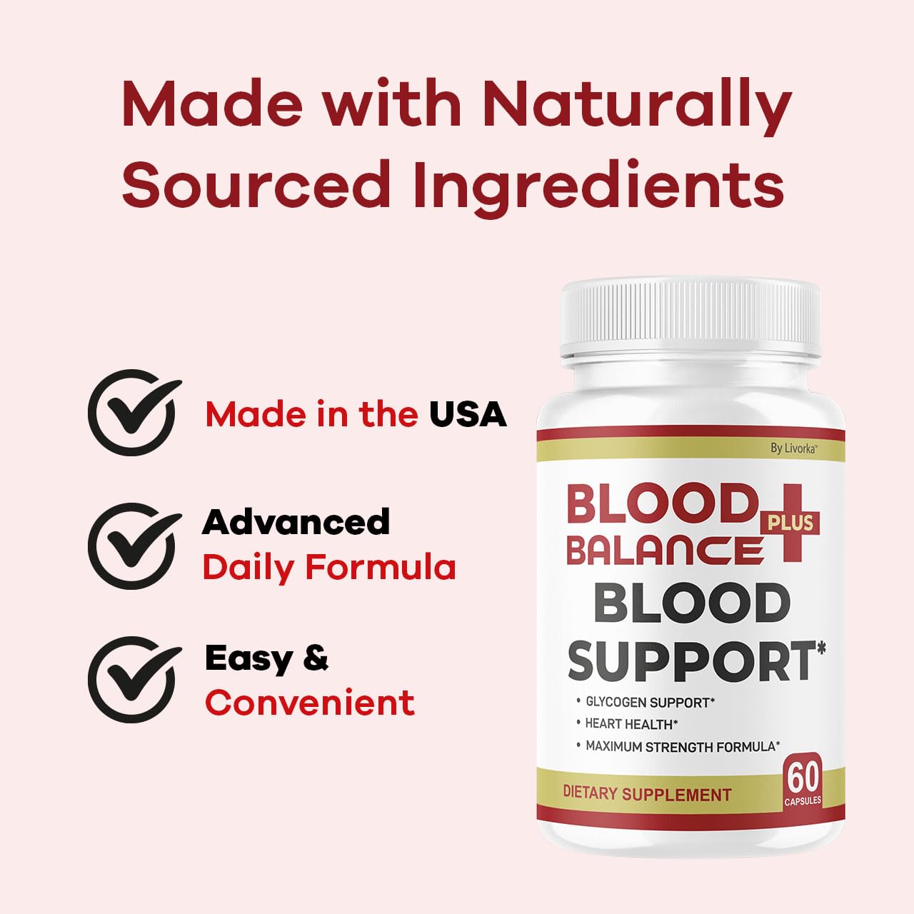 BloodBalance Plus bottle on a desk ready for daily use