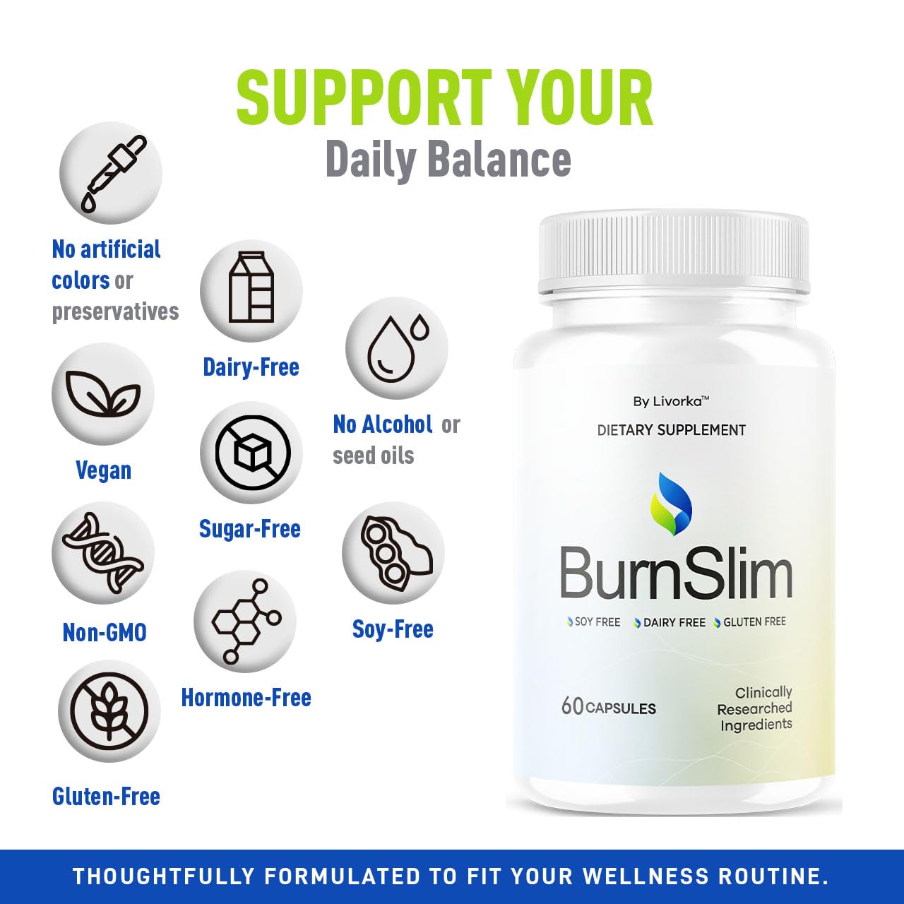 LIVORKA Burn Slim Capsules made in the USA to ensure quality