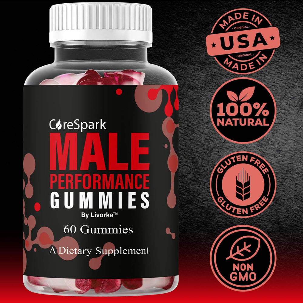 LIVORKA CoreSpark Gummies contents being poured for daily intake