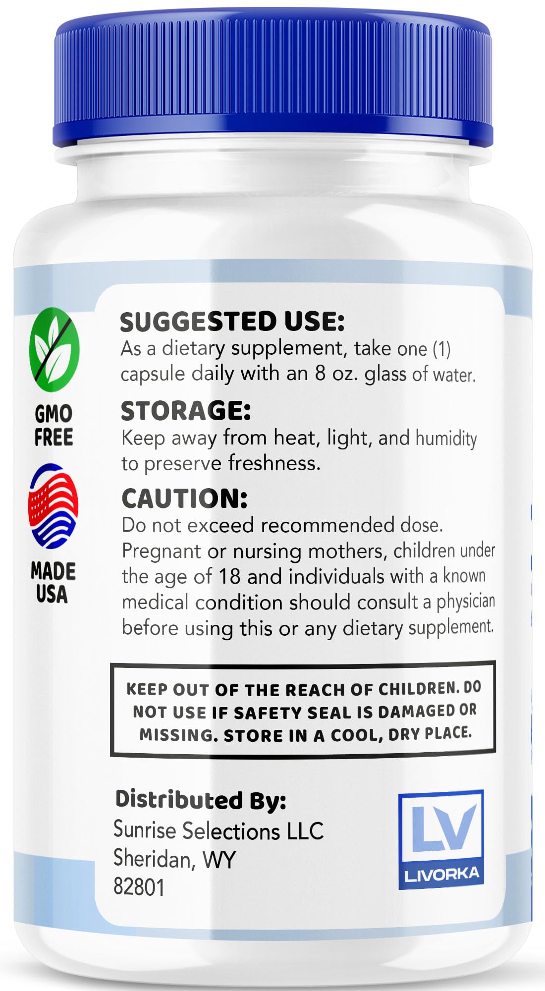 LIVORKA Dentpure capsules in hand illustrating easy daily intake.