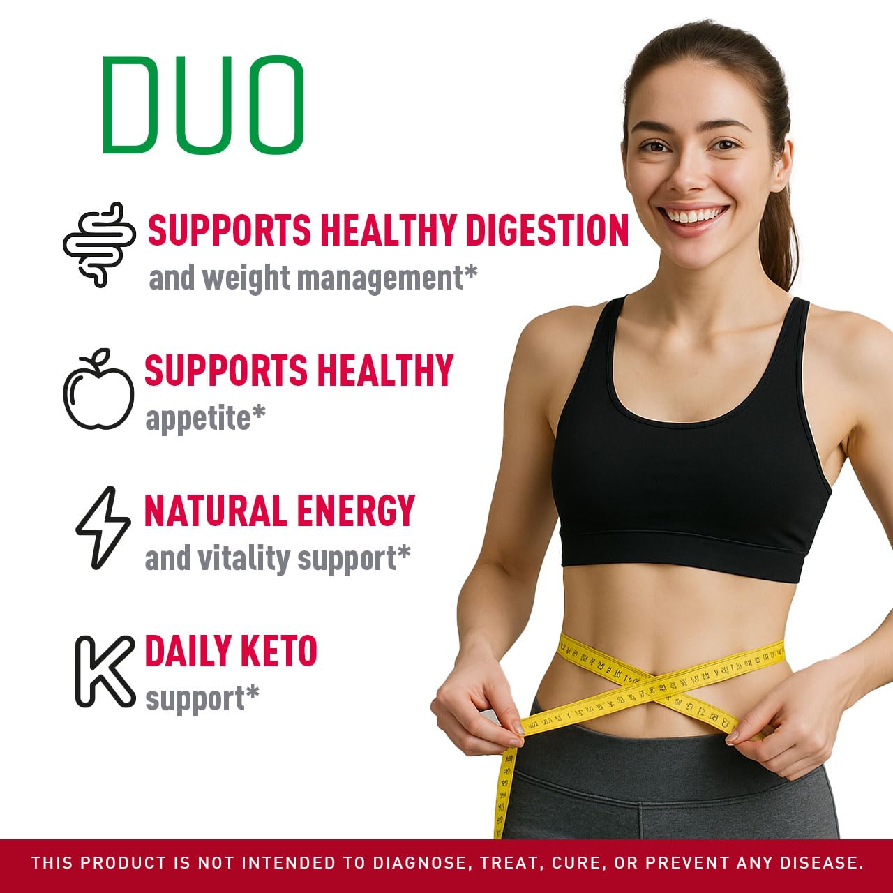 LIVORKA Duo Keto ACV Gummies bottle back with nutrition and use.